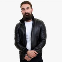 Leather Bomber Jackets - 52137 selection