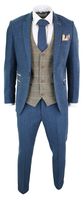 Mens 3 Piece Check Suit - 98128 offers