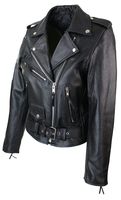 Womens Leather Biker Jacket - 39540 achievements